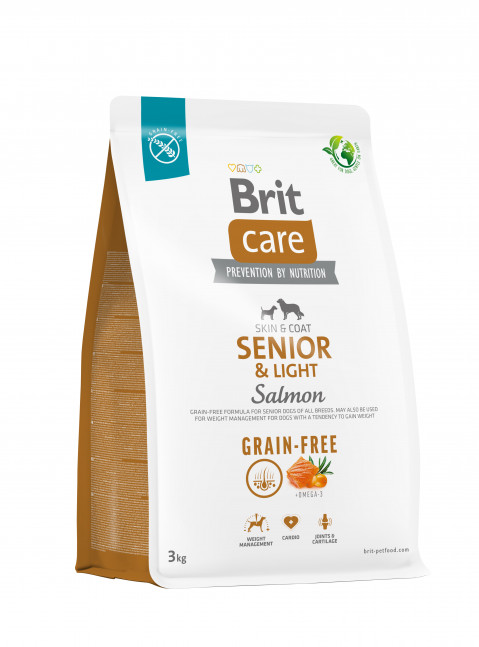 BRIT Care Grain-Free Senior & Light Salmon – sucha karma dla psa - 3 kg - Galeria zdjęcie 2