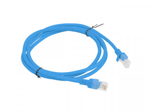 PATCHCORD KAT.5E UTP 1.5M NIEBIESKI FLUKE PASSED LANBERG 10-PACK - Galeria zdjęcie 2