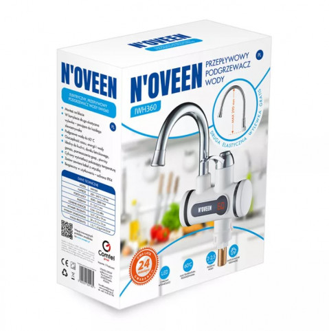 Przepływowy podgrzewacz wody NOVEEN IWH360 - Galeria zdjęcie 3