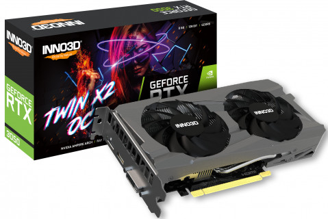 Karta graficzna INNO3D GeForce RTX 3050 TWIN X2 OC 8GB GDDR6 (N30502-08D6X-1711VA41) - Galeria zdjęcie 3