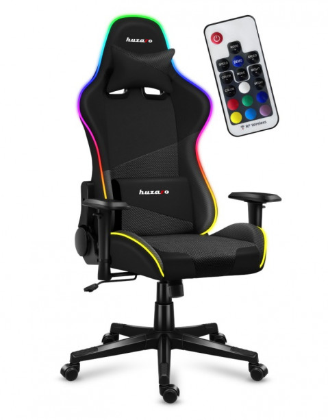 Fotel gamingowy Huzaro Force 6.2 Black RGB - Galeria zdjęcie 2