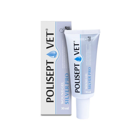 JM SANTE Polisept Vet Wound gel Silver Pro - żelowy opatrunek dla psa i kota - 30 ml - Galeria zdjęcie 1
