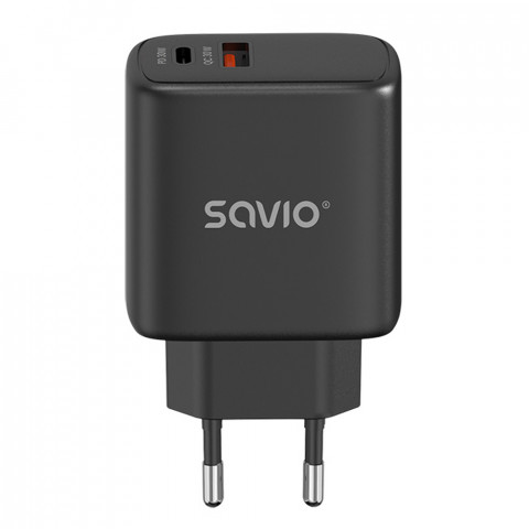 SAVIO ŁADOWARKA SIECIOWA 30W QUICK CHARGE LA-06/B - Galeria zdjęcie 1