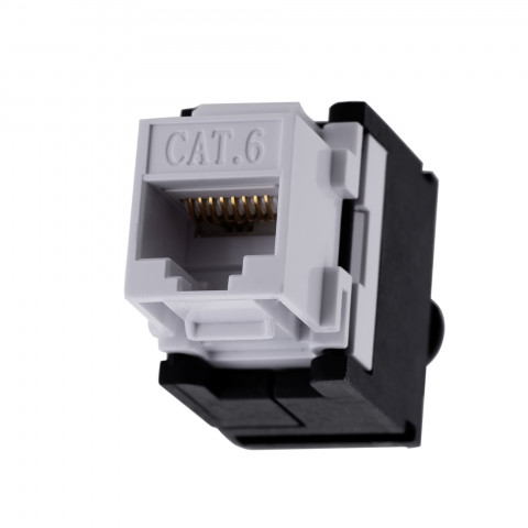 Gniazdo keystone RJ45 UTP bezn. kat.6 Q-lantec - Galeria zdjęcie 3