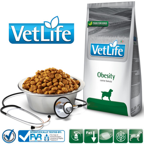 FARMINA Vet Life Obesity Canine - sucha karma dla psa - 12kg - Galeria zdjęcie 2