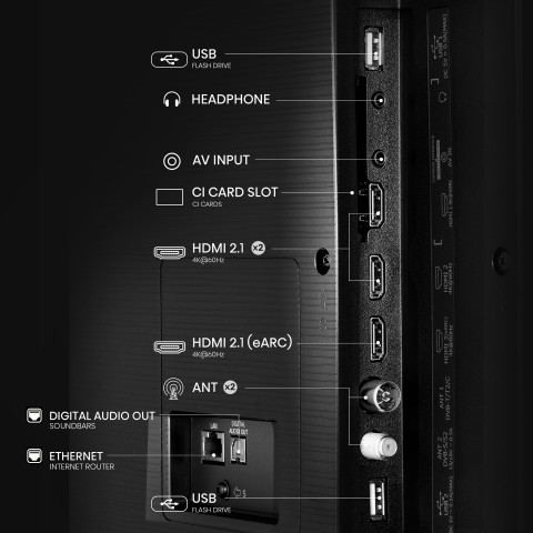 Telewizor Hisense 75E7NQ 190,5 cm (75") QLED 4K VIDAA Dolby Atmos Dolby Vision Czarny - Galeria zdjęcie 2
