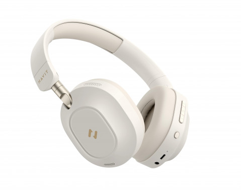 Słuchawki bezprzew. bluetooth Havit H668BT beżowy - Galeria zdjęcie 3