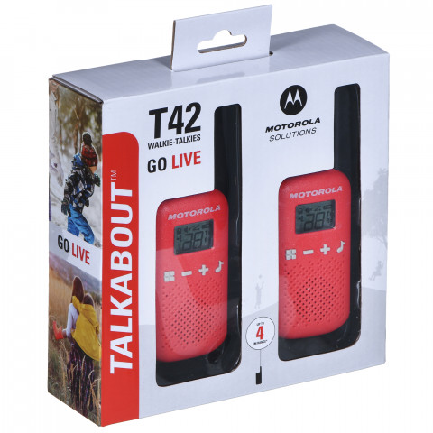 Motorola krótkofalówka T42 PMR TLKR czerwone - Galeria zdjęcie 8