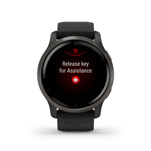 Zegarek Garmin Venu 2 (45 mm) Slate Stainless Steel Bezel / Black Case / Silicone Band - Galeria zdjęcie 13