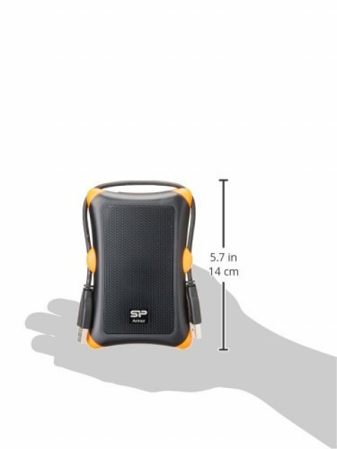 Dysk zewnętrzny HDD Silicon Power Armor A30 (1TB; 2.5"; USB 3.2; 5400 obr/min; Orange-Black; SP010TBPHDA30S3K) - Galeria zdjęcie 6