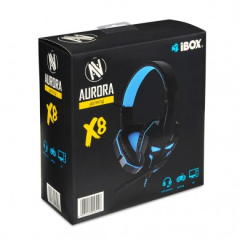 SŁUCHAWKI Z MIKROFONEM I-BOX X8 GAMING - Galeria zdjęcie 7