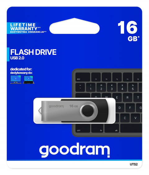 Pendrive Goodram UTS 16GB USB 2.0 czarny - Galeria zdjęcie 5