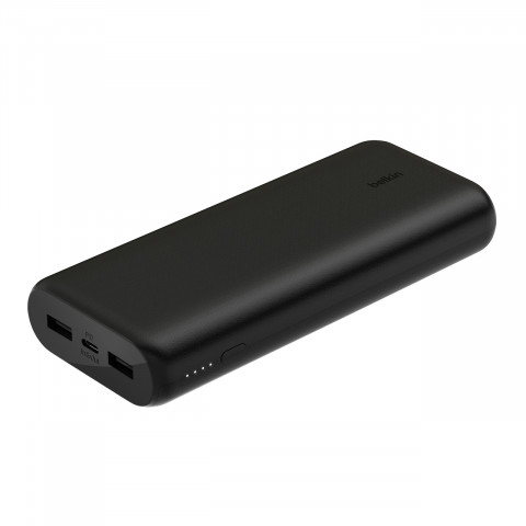 Powerbank Belkin BoostCharge 3-Port Compact Power Bank 20K with PD 20W 2xUSB-A + 1xUSB-C 20000mAh 20W Black - Galeria zdjęcie 2