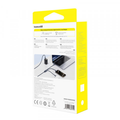 Kabel Baseus Flash Series 3 100W 1,5m (niebieski) - Galeria zdjęcie 7