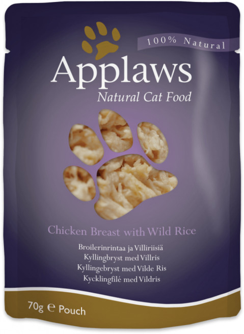 APPLAWS CAT Kurczak i dziki ryż w rosole 70g - Galeria zdjęcie 1