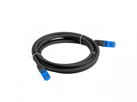 LANBERG PATCHCORD S/FTP KAT.6A 3M CZARNY LSZH - Galeria zdjęcie 2