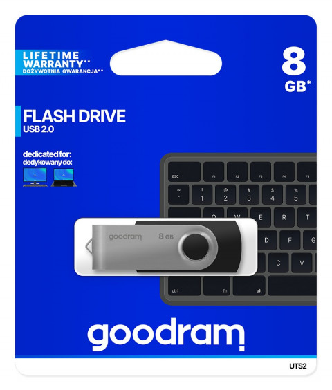 Pendrive Goodram UTS 8GB USB 2.0 czarny - Galeria zdjęcie 5