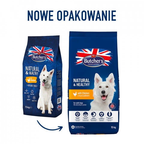 BUTCHER'S z kurczakiem - sucha karma dla psa - 2x15kg - Galeria zdjęcie 4