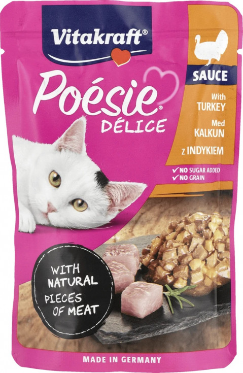 VITAKRAFT POESIE DELICE indyk dla kota - mokra karma dla kota - 85 g - Galeria zdjęcie 1