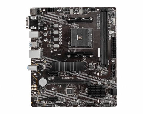 Płyta główna MSI A520M PRO AM4 2DDR4 - Galeria zdjęcie 1