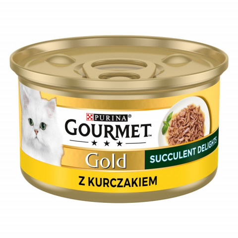 PURINA Gourmet Gold Succulent Delights Kurczak - mokra karma dla kota - 85g - Galeria zdjęcie 1