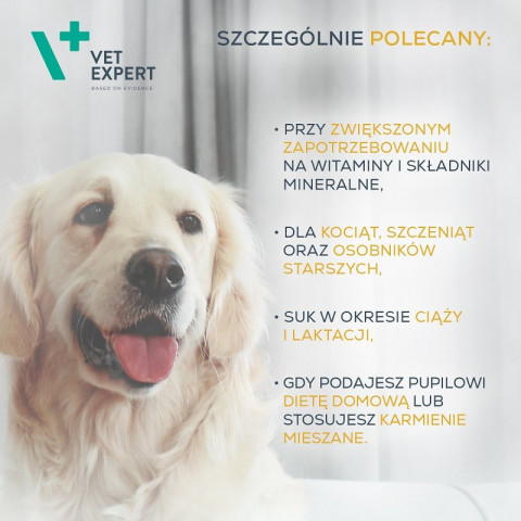 VET EXPERT Multivitamin - preparat witaminowo-mineralny dla psów i kotów - 30 kaps. - Galeria zdjęcie 2