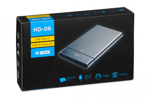 OBUDOWA I-BOX HD-06 ZEW 2,5" USB 3.2 GEN.2 10GB/S - Galeria zdjęcie 8