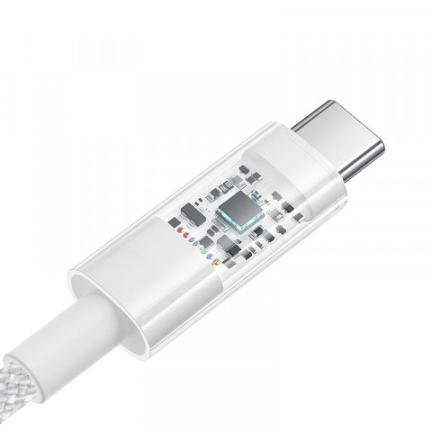 Kabel Baseus Gem USB-USB C 100W 2m (biały) - Galeria zdjęcie 3
