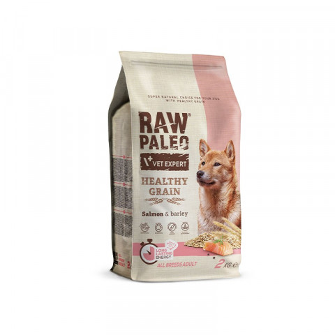 VetExpert Raw Paleo Healthy Grain Salmon&Barley Adult - Karma sucha dla psów - 2kg - Galeria zdjęcie 1