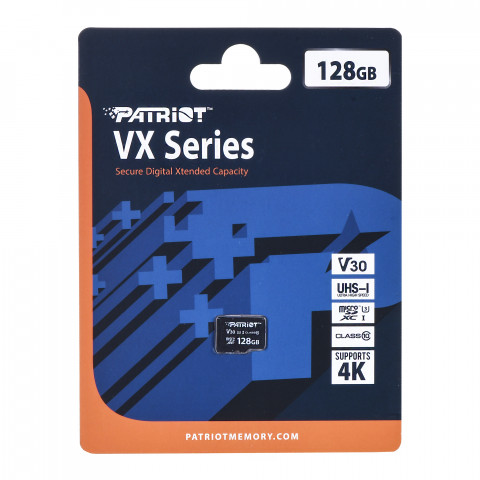 Patriot VX Micro SDXC 128GB 90/80 MB/s V30 U3 UHS-I - Galeria zdjęcie 1