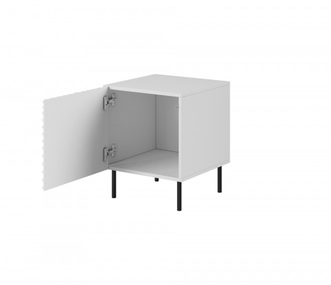 Szafka nocna HOLE 2szt. 44x40,5xH53,5 biały mat - Galeria zdjęcie 2