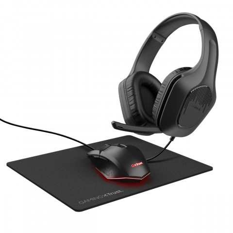 Zestaw gamingowy Trust GXT 790 3-in-1 Black (25117) - Galeria zdjęcie 1