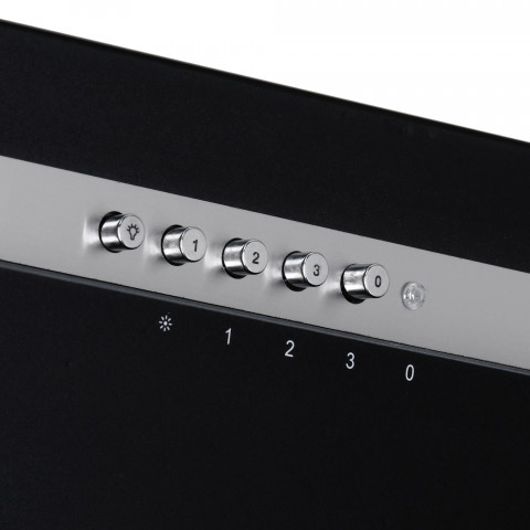Okap AKPO WK-4 NERO LINE 2.0 50 CZARNY T300 Liniowy LED/Siłownik - Galeria zdjęcie 4