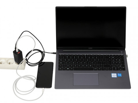 ŁADOWARKA SIECIOWA I-BOX C-65 GAN 65W KABEL, BLACK - Galeria zdjęcie 5