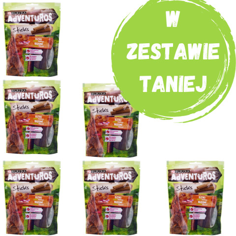 PURINA Adventuros Sticks - przysmak dla psa - 3x120g + 3x120g GRATIS! - Galeria zdjęcie 1