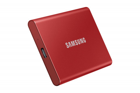 Dysk zewnętrzny SSD Samsung T7 (2TB; USB 3.2; czerwony; MU-PC2T0R/WW) - Galeria zdjęcie 7
