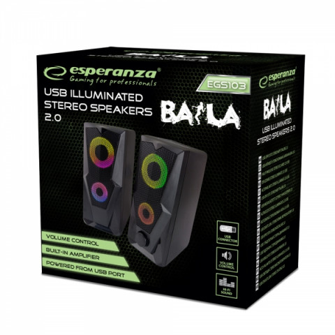 ESPERANZA GŁOŚNIKI LED RAINBOW BAILA EGS103 - Galeria zdjęcie 3