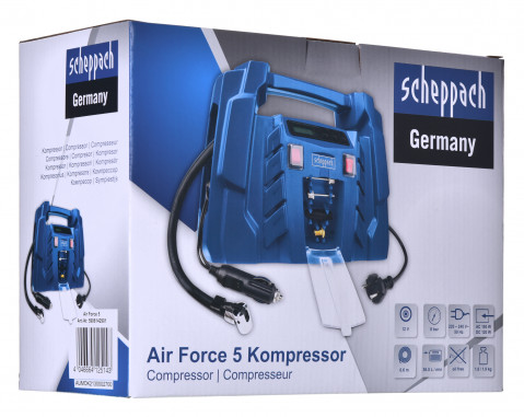 Kompresor walizkowy Scheppach AIR-FORCE 5 - Galeria zdjęcie 12