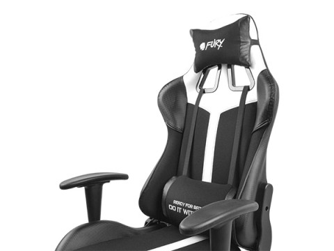 FURY FOTEL GAMINGOWY AVENGER XL CZARNO-BIAŁY - Galeria zdjęcie 7