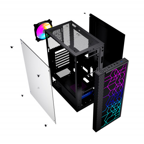 GEMBIRD OBUDOWA FORNAX 2500 MIDI-TOWER, USB 3.0 - Galeria zdjęcie 10
