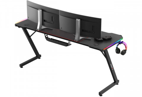 Biurko gamingowe Huzaro Hero 4.8 RGB - Galeria zdjęcie 9