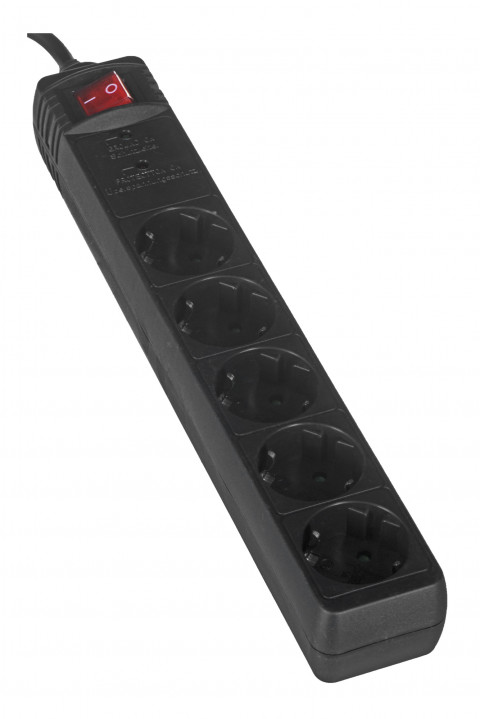 ENERGENIE LISTWA ZASILAJĄCA 5X SCHUKO, 3M, CZARNA - Galeria zdjęcie 3