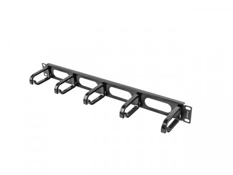 Lanberg organizer kabli 19" (1u, typ b, czarny) ak-1205-b - Galeria zdjęcie 3