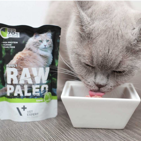 VET EXPERT Raw Paleo Adult Cat Dziczyzna - mokra karma dla kota - 100g - Galeria zdjęcie 2