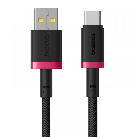Kabel Baseus Dura USB-Typ C 60W 1m (czerwono-czarny) - Galeria zdjęcie 2