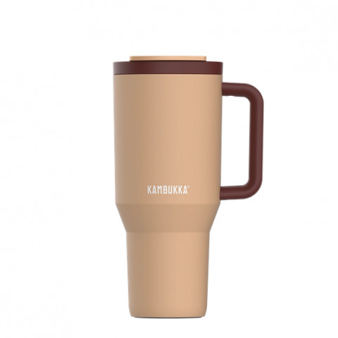 Kubek termiczny z teleskopową słomką Kambukka Rio Tumbler 950ml Almond Dream - Galeria zdjęcie 2