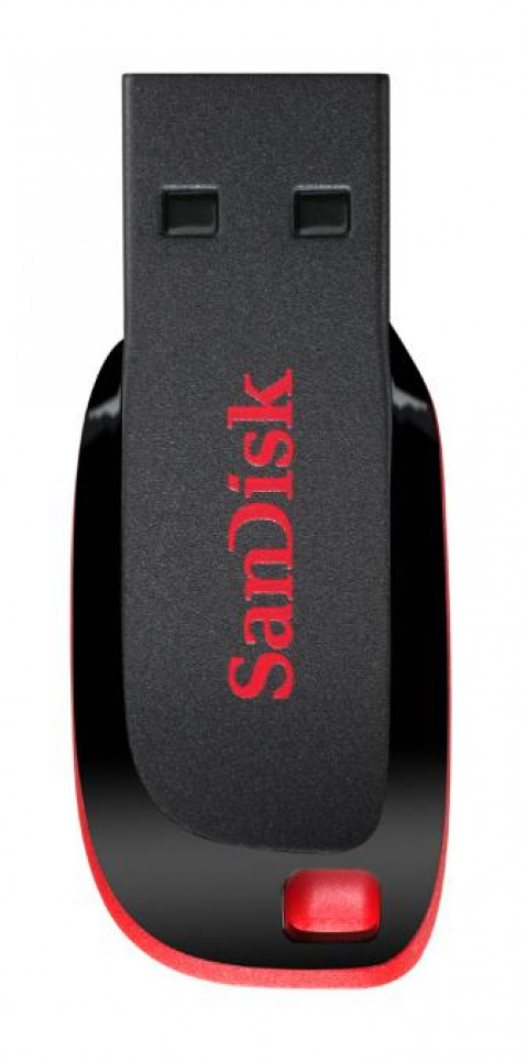 Pendrive Sandisk Cruzer Blade 128GB USB 2.0 czarno-czerwony - Galeria zdjęcie 2