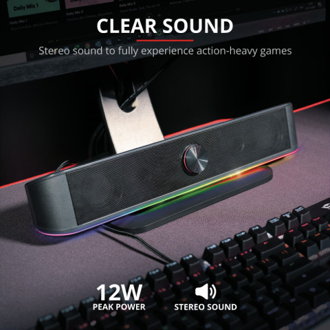 Głośnik TRUST GXT619 THORNE RGB LED SOUNDBAR - Galeria zdjęcie 2