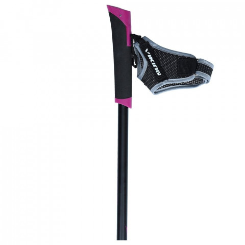 Kije Viking Uppsala Nordic Walking 83–135 cm czarno/fioletowe - Galeria zdjęcie 3