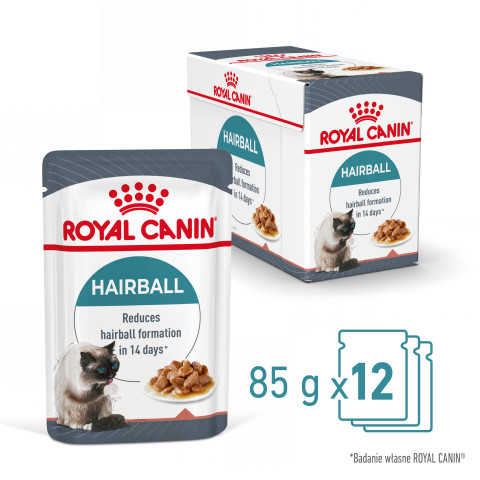 ROYAL CANIN FCN Hairball Care kawałki w sosie - mokra karma dla kota - 12x85 g - Galeria zdjęcie 7
